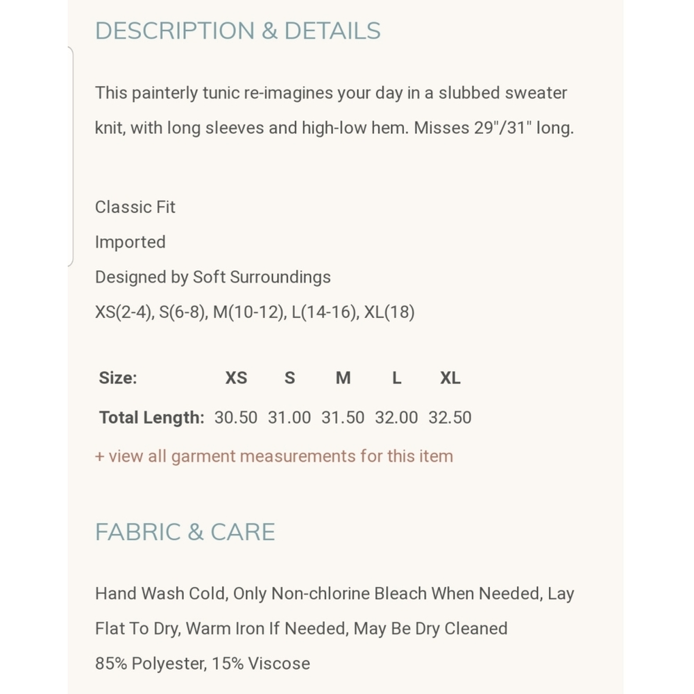 Soft Surroundings Color Spalsh Top Size Large - image 8